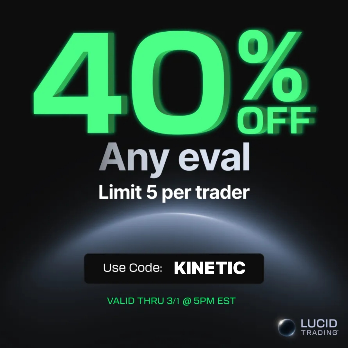 Lucid Trading Pop up